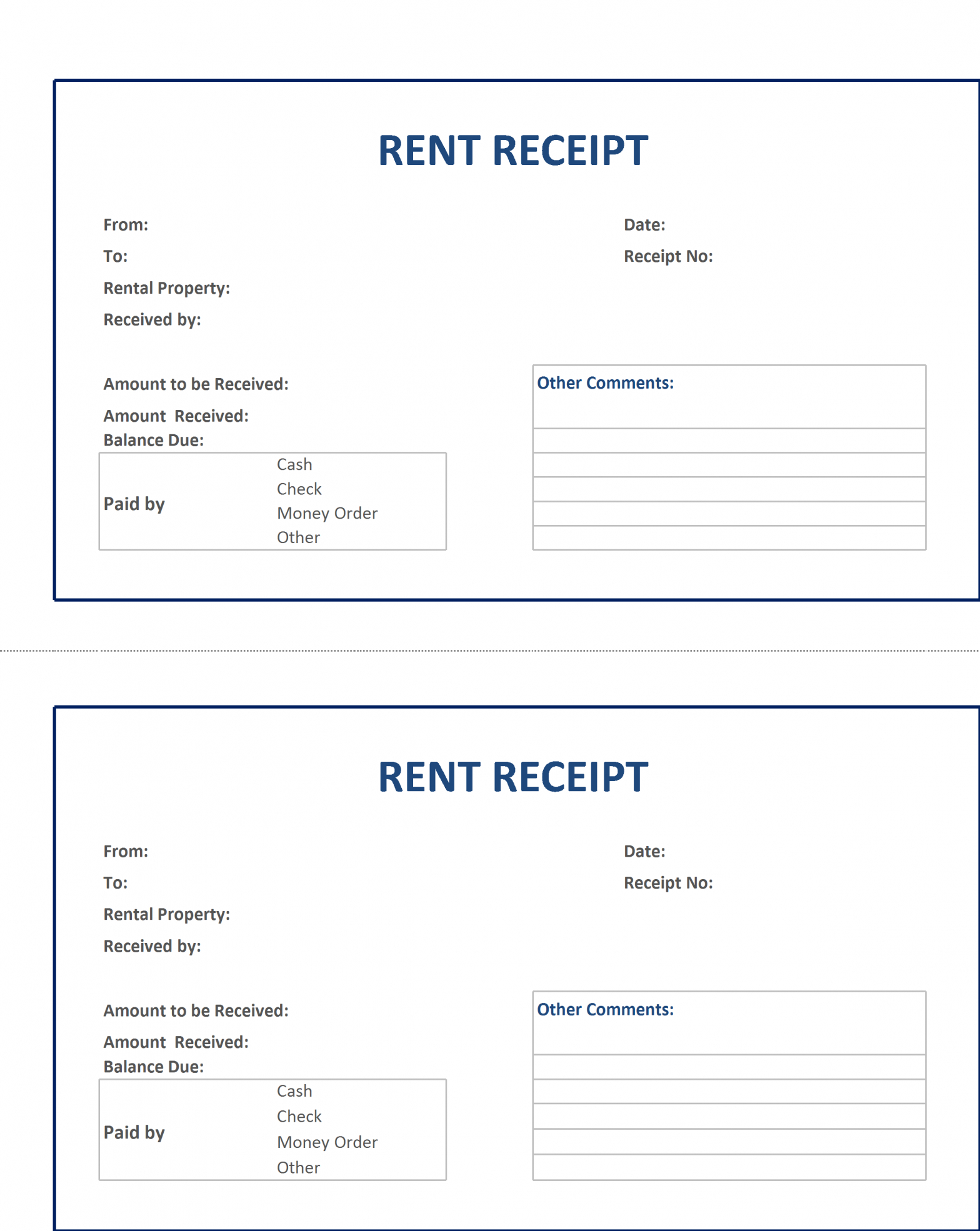 Rent Receipt Template – Google Docs Templates Regarding Google Docs Note Card Template