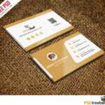 Restaurant Chef Business Card Template Free Psd Inside Name Card Template Psd Free Download