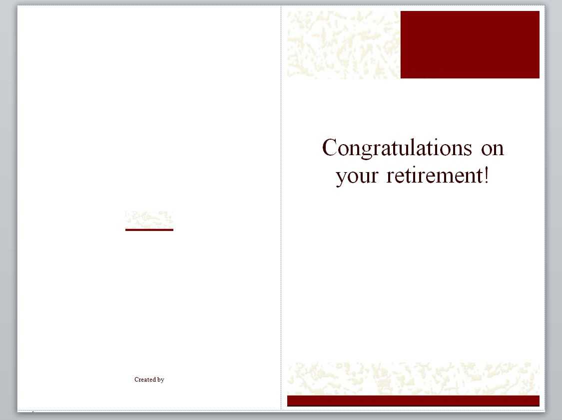 Retirement Card Template | Retirement Cards Pertaining To Retirement Card Template