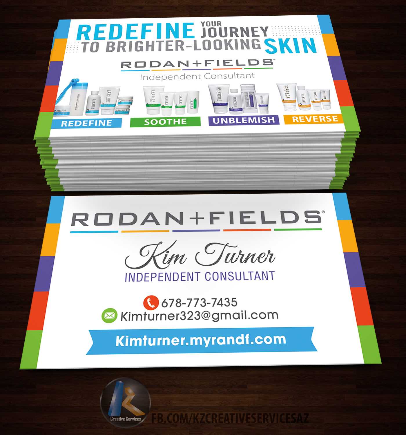 Rodan & Fields Business Cards Style 1 Soldkz Creative Services In Rodan And Fields Business Card Template