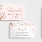 Rose Gold Wedding Rsvp Card Template – Brandpacks Throughout Template For Rsvp Cards For Wedding