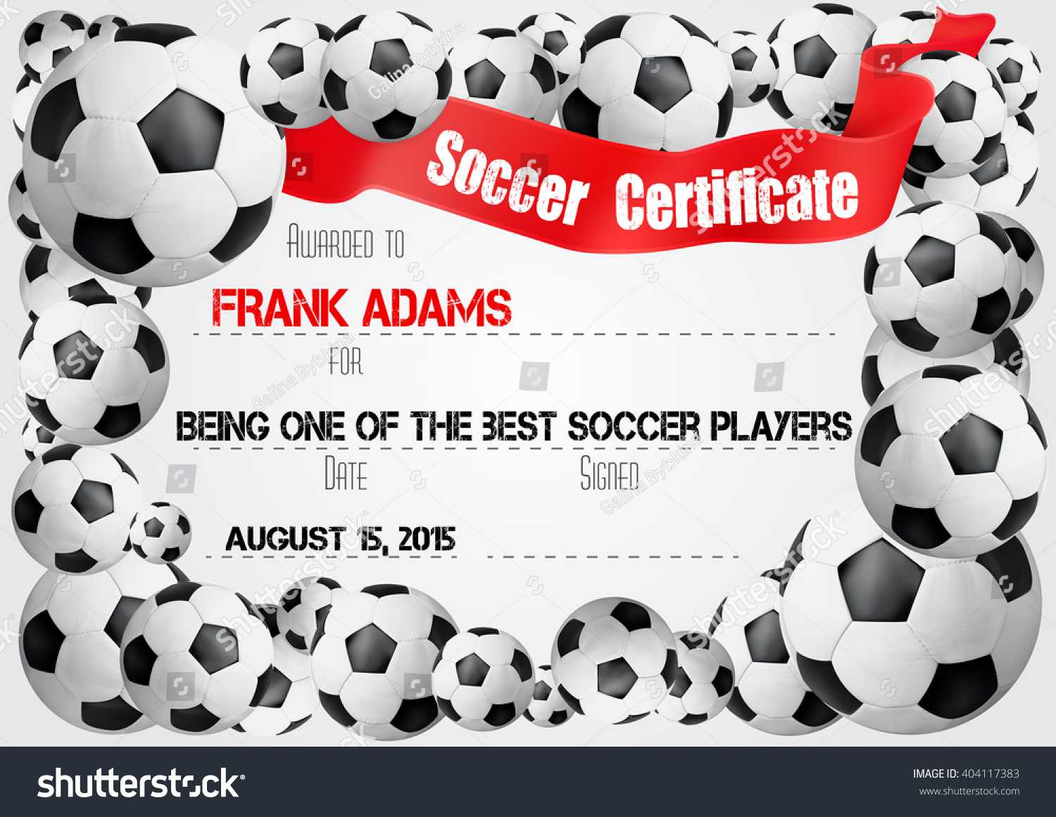 Royalty Free Soccer Certificate Stock Images, Photos For Soccer Certificate Template Free