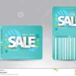 Sale Card Template Design For Your Business. Stock Vector In Credit Card Templates For Sale