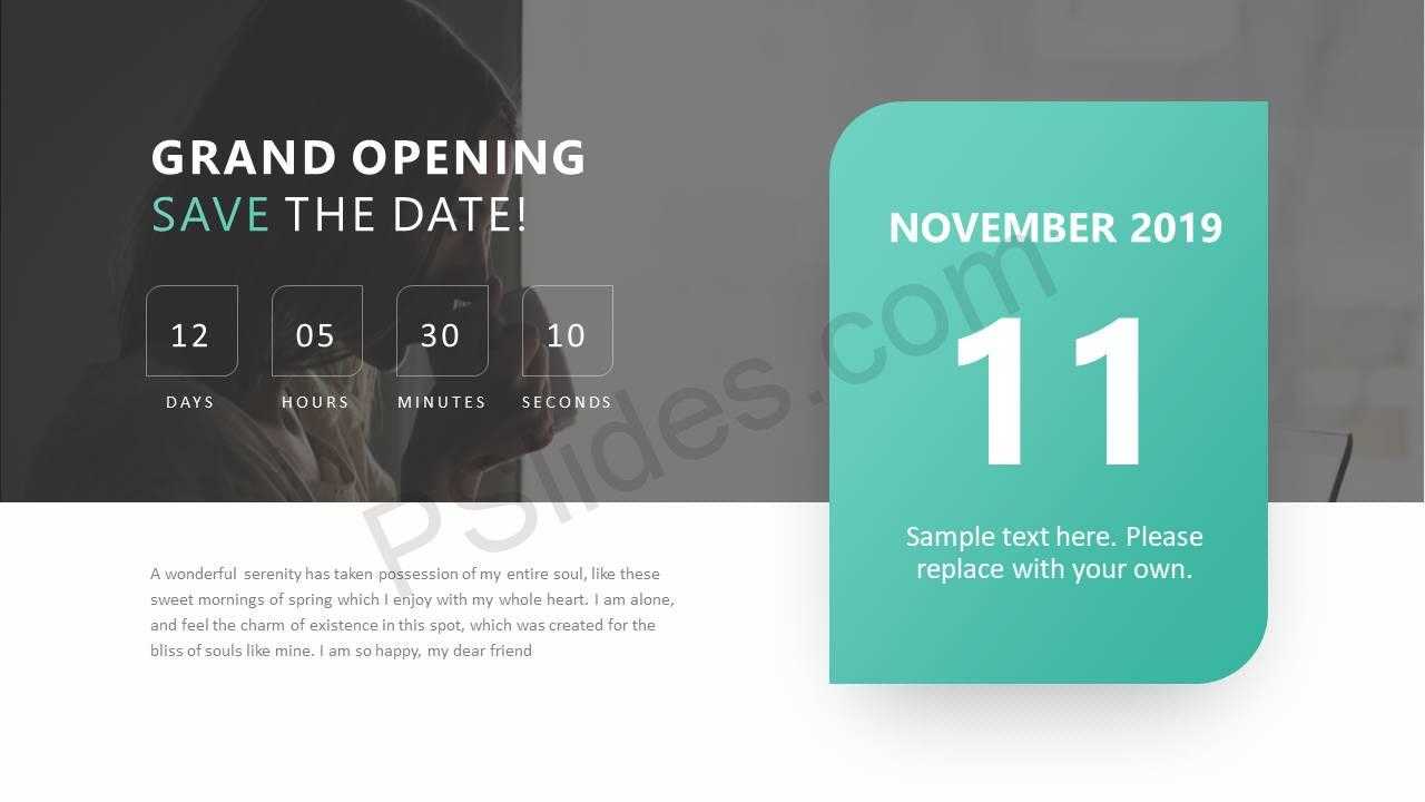 Save The Date Ppt Slide – Pslides For Save The Date Powerpoint Template