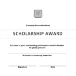 Scholarship Award Certificate | Templates At Regarding Scholarship Certificate Template Word