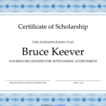 Scholarship Certificate Template Word And Eps Format Intended For Scholarship Certificate Template Word