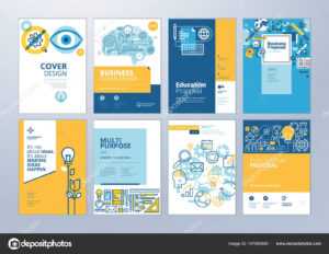 School Brochure Designs | Set Brochure Design Templates with regard to School Brochure Design Templates