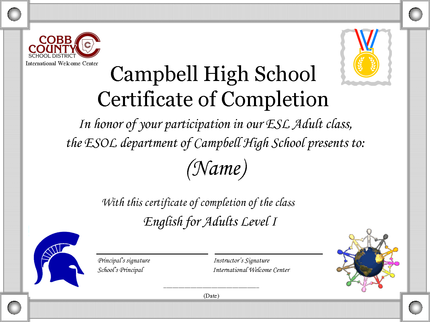 School Certificate Template Doc | Sample Resume Template Regarding Certificate Of Participation Template Doc