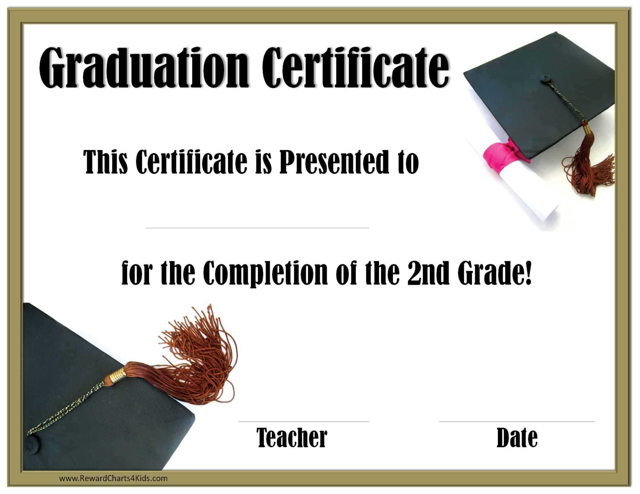School Graduation Certificates | Customize Online With Or For Free Printable Graduation Certificate Templates