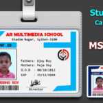 School Id Card Design In Ms Word 2020 || Student Identity Card Format Doc  || স্টুডেন্ট আইডি কার্ড Ar Regarding Id Card Template For Microsoft Word