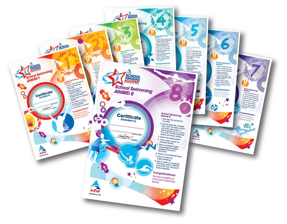 School Swimming Academy – Sta.co.uk For Free Swimming Certificate Templates