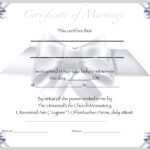 Seal Certified Editable Marriage Certificate Template Throughout Blank Marriage Certificate Template