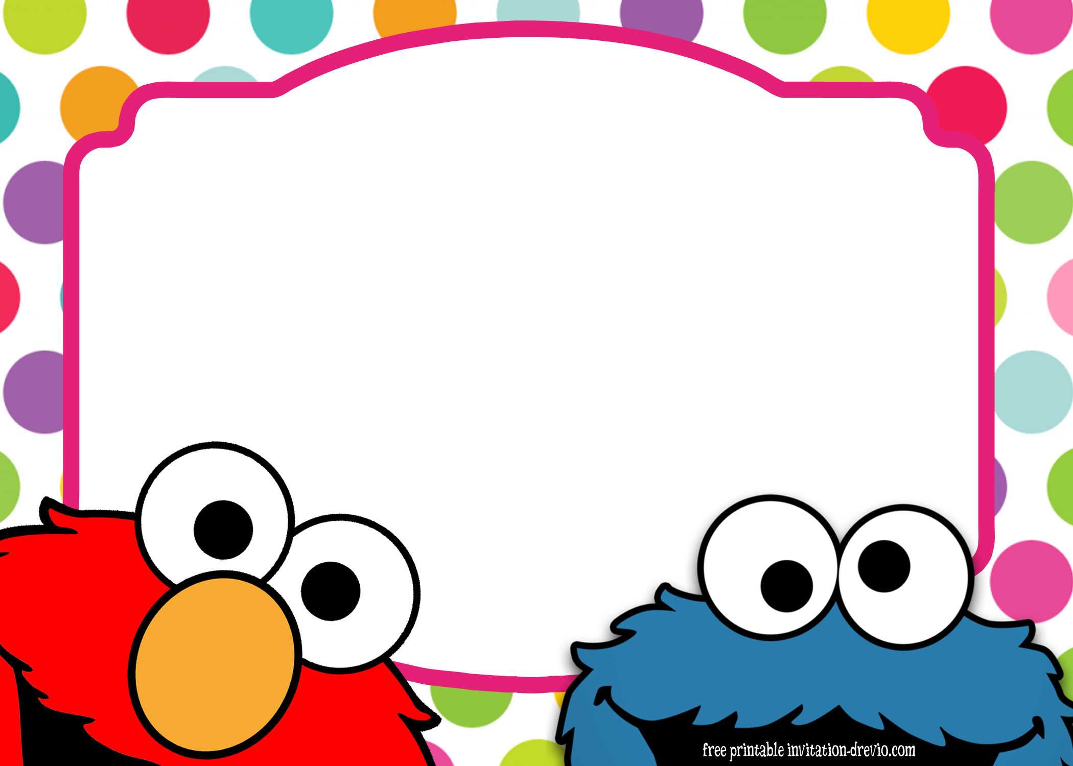 Sesame Street Twin Birthday Invitation Template | Drevio Pertaining To Elmo Birthday Card Template