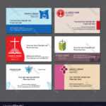 Set Christian Business Cards For The Church Throughout Christian Business Cards Templates Free