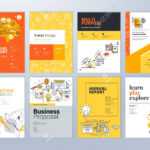 Set Of Brochure Design Templates On The Subject Of Education,.. Intended For School Brochure Design Templates