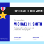 Simple Certificate Of Achievement Template In Sales Certificate Template