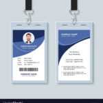 Simple Corporate Id Card Design Template intended for Company Id Card Design Template