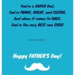 Simple Father's Day Card Template In Fathers Day Card Template