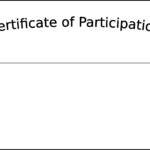 Simple Participation Certificate Template Free Download Regarding Participation Certificate Templates Free Download