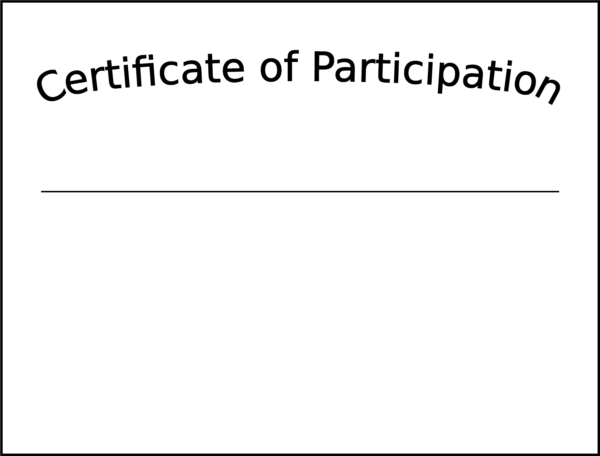 Simple Participation Certificate Template Free Download Regarding Participation Certificate Templates Free Download