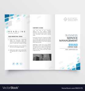 Simple Trifold Business Brochure Template Design intended for One Page Brochure Template