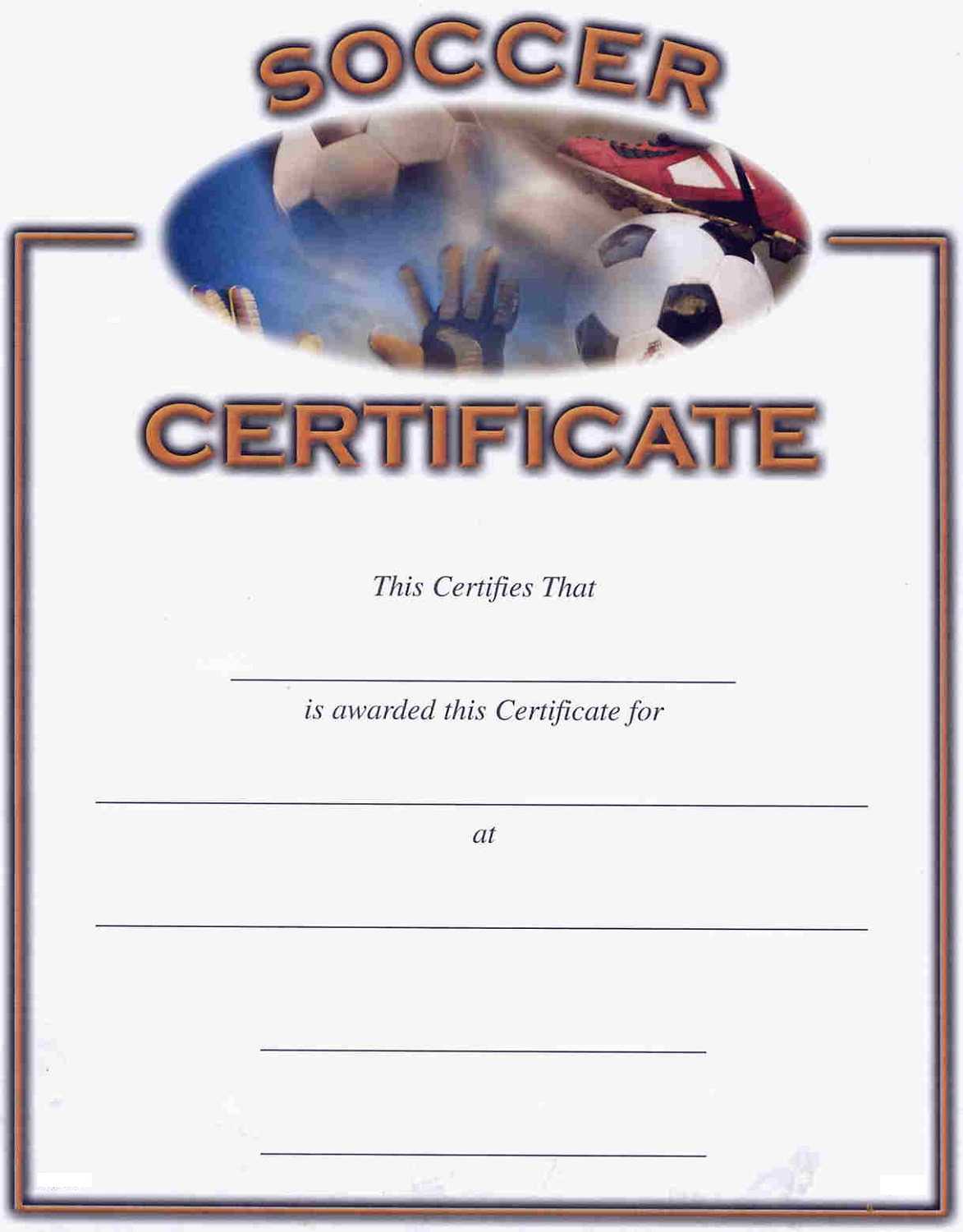 Soccer Award Certificates | Activity Shelter Regarding Track And Field Certificate Templates Free