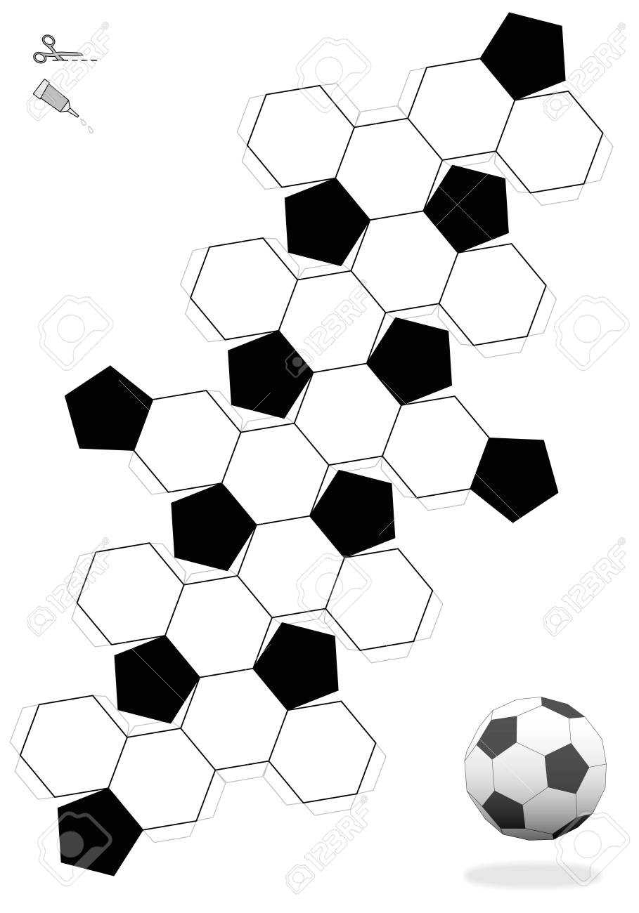 Soccer Ball Template – Tomope.zaribanks.co Within Soccer Thank You Card Template