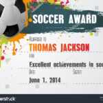 Soccer Certificate Template Football Ball Icon Stock Vector For Soccer Award Certificate Templates Free