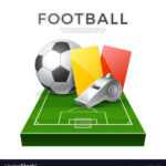 Soccer Football Poster 3D Whistle Ball Card In Soccer Referee Game Card Template