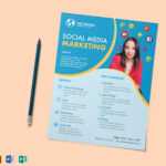 Social Media Marketing Flyer Template Regarding Social Media Brochure Template