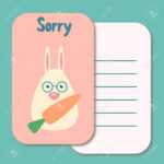 Sorry Card Template - Tomope.zaribanks.co with Sorry Card Template