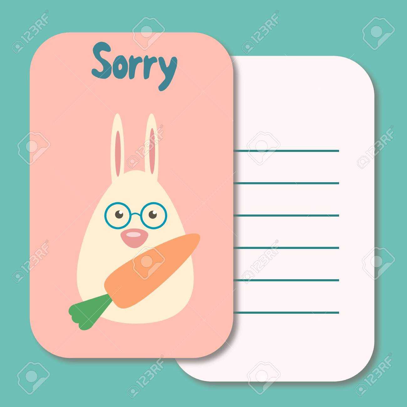 Sorry Card Template – Tomope.zaribanks.co With Sorry Card Template