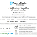 Sourcemedia – Accounting Today – Irs Cpe Certificate Inside Continuing Education Certificate Template