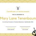 Spelling Bee Fun Certificate – Templatescanva With Spelling Bee Award Certificate Template