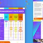 Sponsorship Package Template On Behance Inside Sponsor Card Template