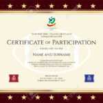 Sport Theme Certification Of Participation Template For Sport.. Intended For Free Templates For Certificates Of Participation