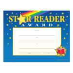 Star Reader Award Gold Foil Stamped Certificates – Pack Of 25 Regarding Star Of The Week Certificate Template