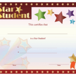 Star Student Certificate – Free Printable Download Regarding Star Certificate Templates Free