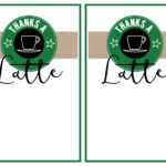 Starbucks Teacher Thank You Printable – Paper Trail Design Throughout Thanks A Latte Card Template