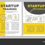 Startup Training Brochure Template Layout — Stock Vector Intended For Training Brochure Template