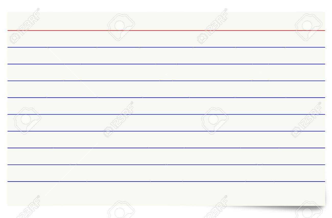 Stock Illustration Intended For Blank Index Card Template