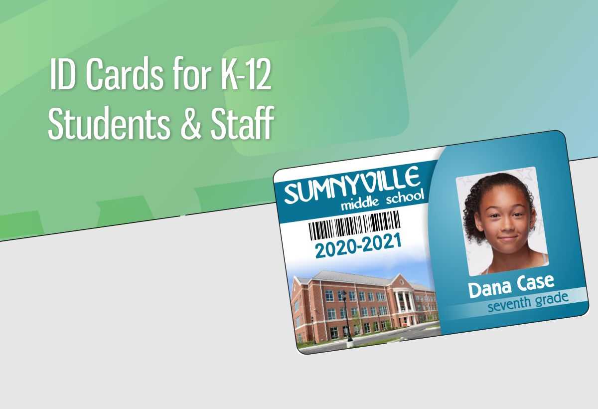 Student Id Badges & Cards For School | Instantcard Pertaining To Faculty Id Card Template