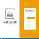 Student, Notes, Books, Student Notes Grey Logo Design And within Student Business Card Template