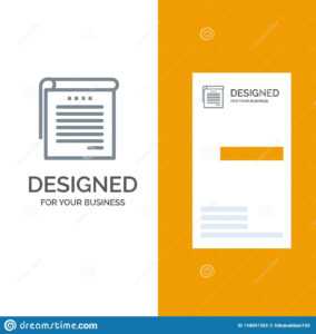 Student, Notes, Books, Student Notes Grey Logo Design And within Student Business Card Template