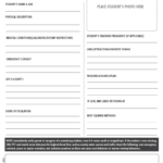 Student Profile Form – 2 Free Templates In Pdf, Word, Excel Throughout Student Information Card Template