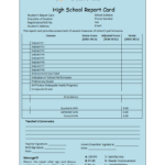 Student Report Template Pertaining To Result Card Template