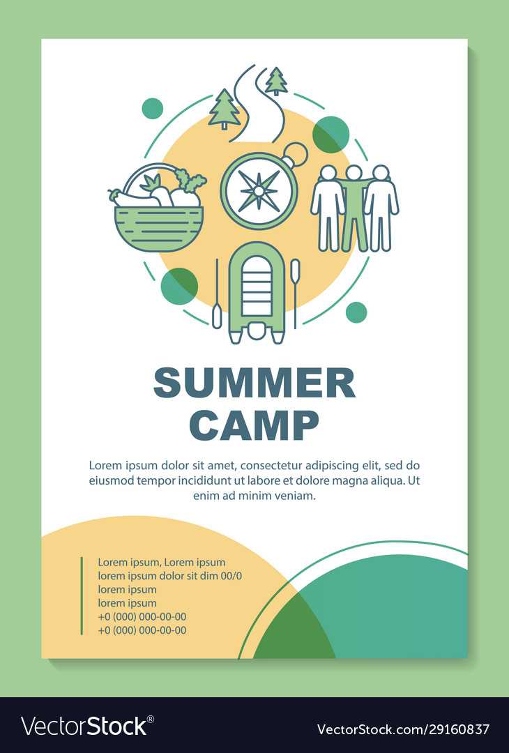 Summer Camp Country Holiday Brochure Template Regarding Country Brochure Template