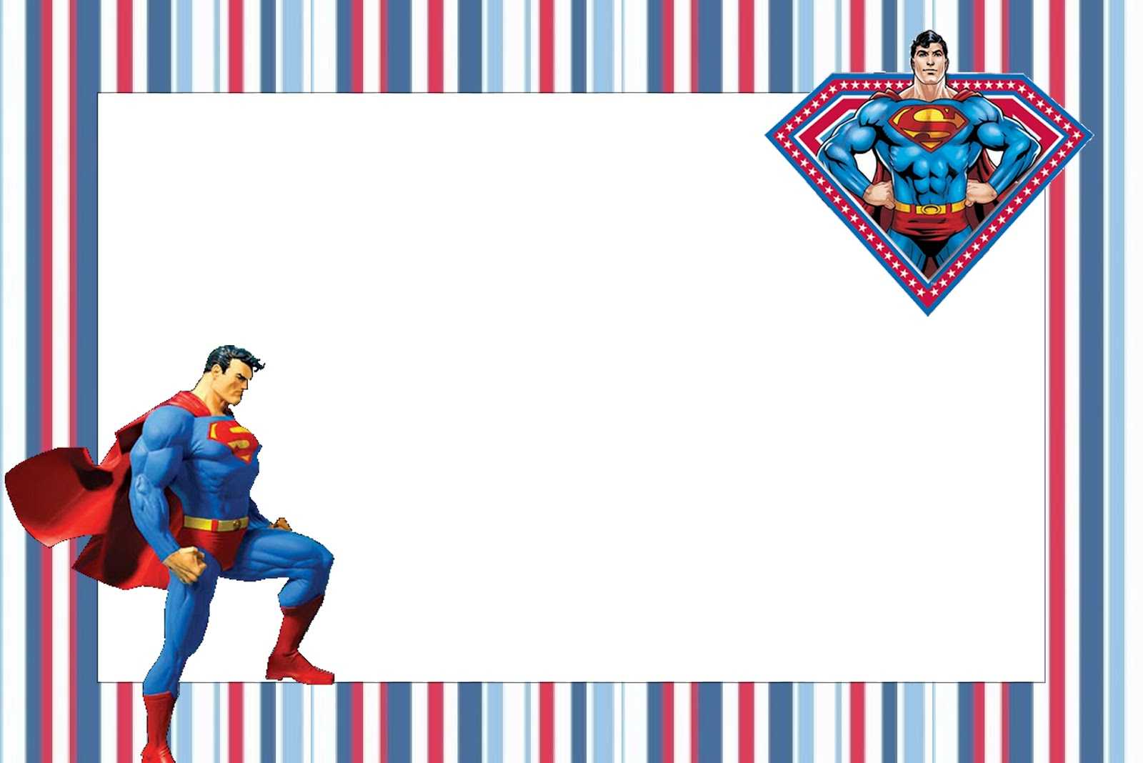 Superman Free Printable Invitations. – Oh My Fiesta! In English Intended For Superman Birthday Card Template