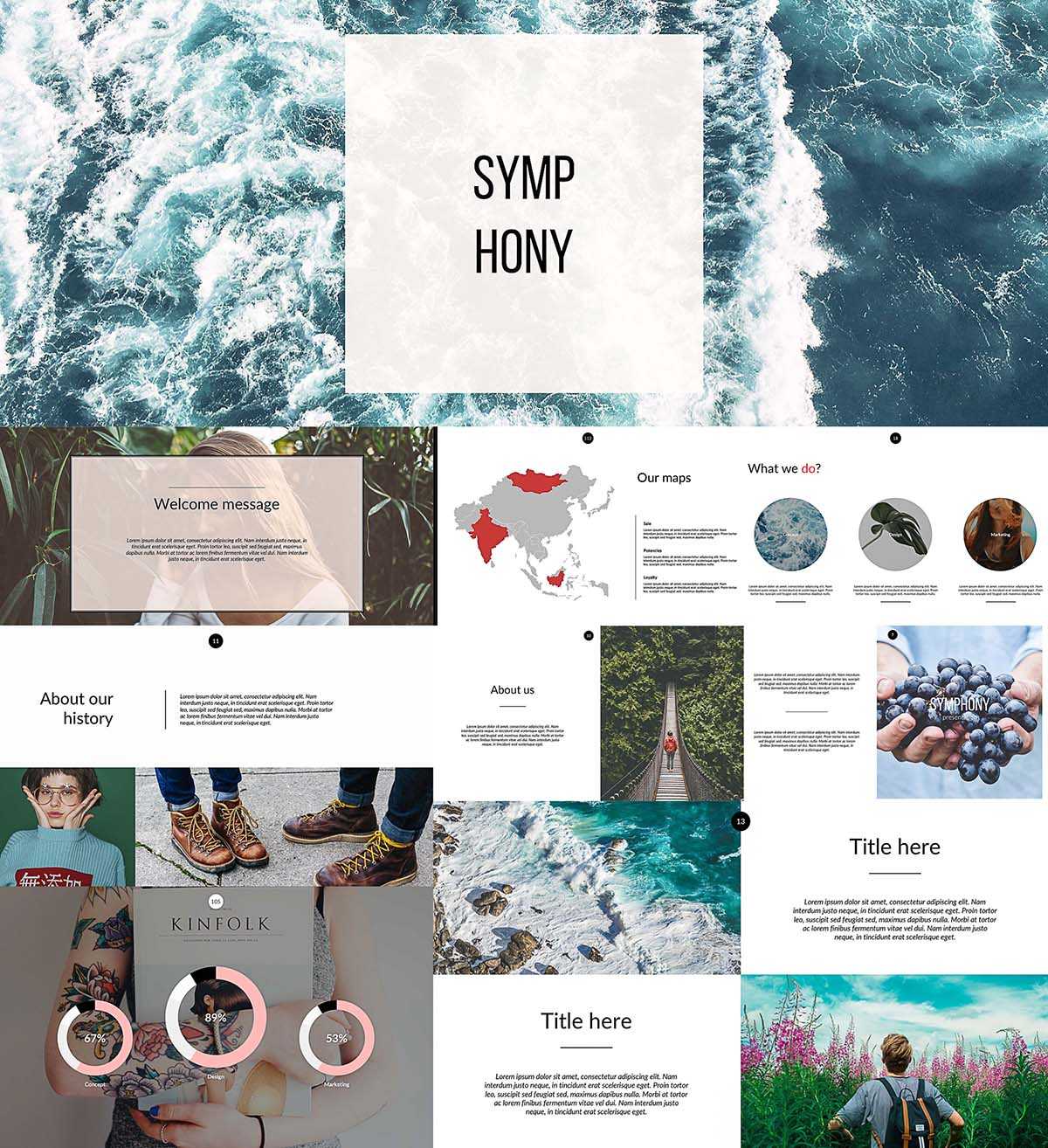 Symphony Powerpoint Templates | Free Download With Regard To Powerpoint Templates Tourism