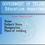 T R C : Employee Id Card Template in Teacher Id Card Template